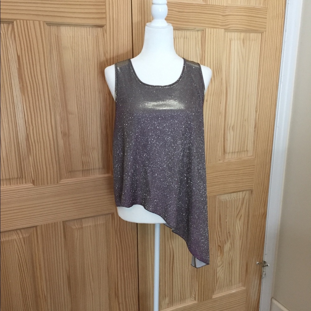 Shimmery Asymmetrical Top